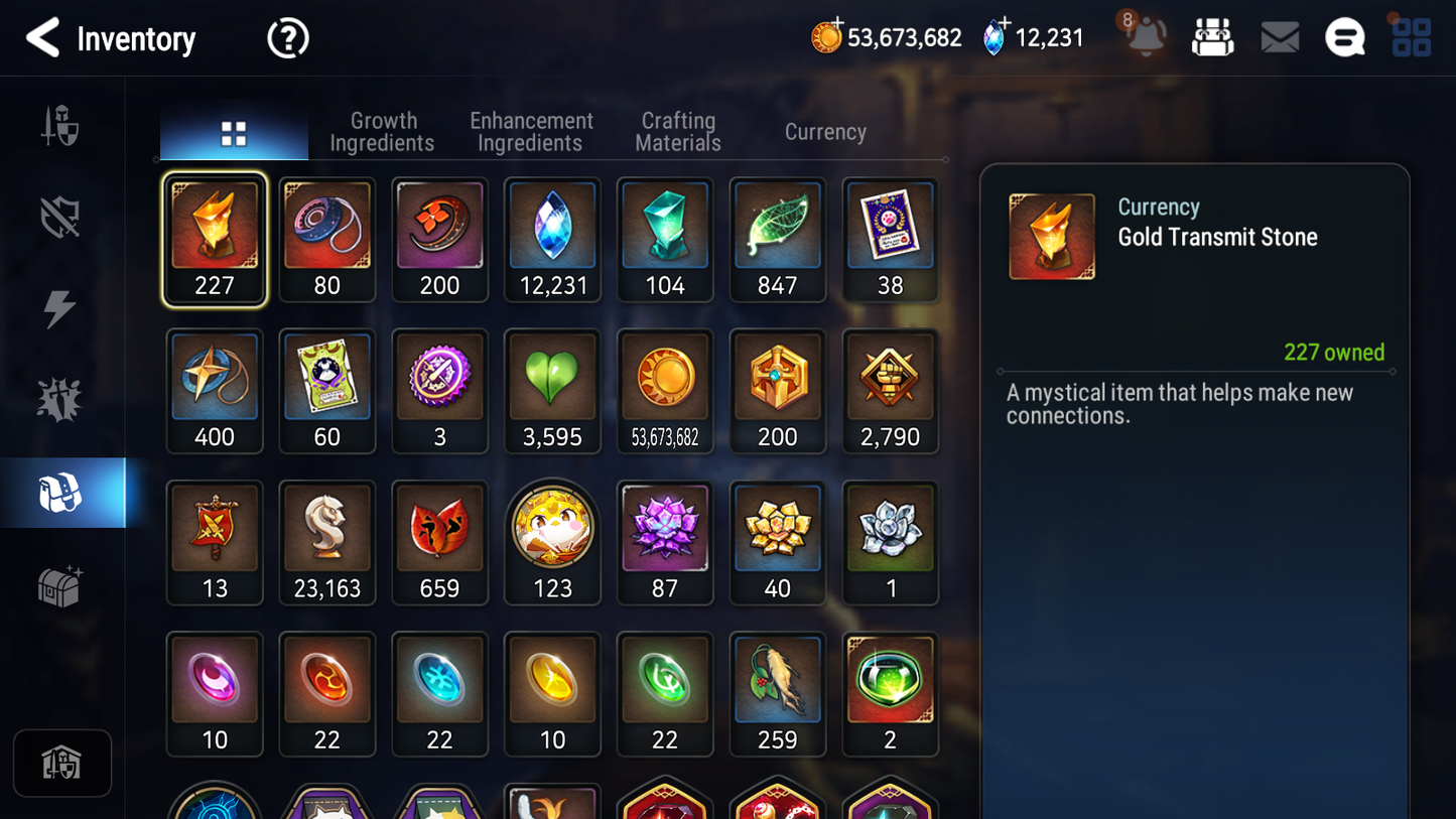 [KOREA][INSTANT] Epic 7 Seven 5ML Peira New Moon Luna Straze Sage Baal Commander Pavel + 52ML pulls + 20 Speed + 4 Sets Gear Starter Account-Mobile Games Starter