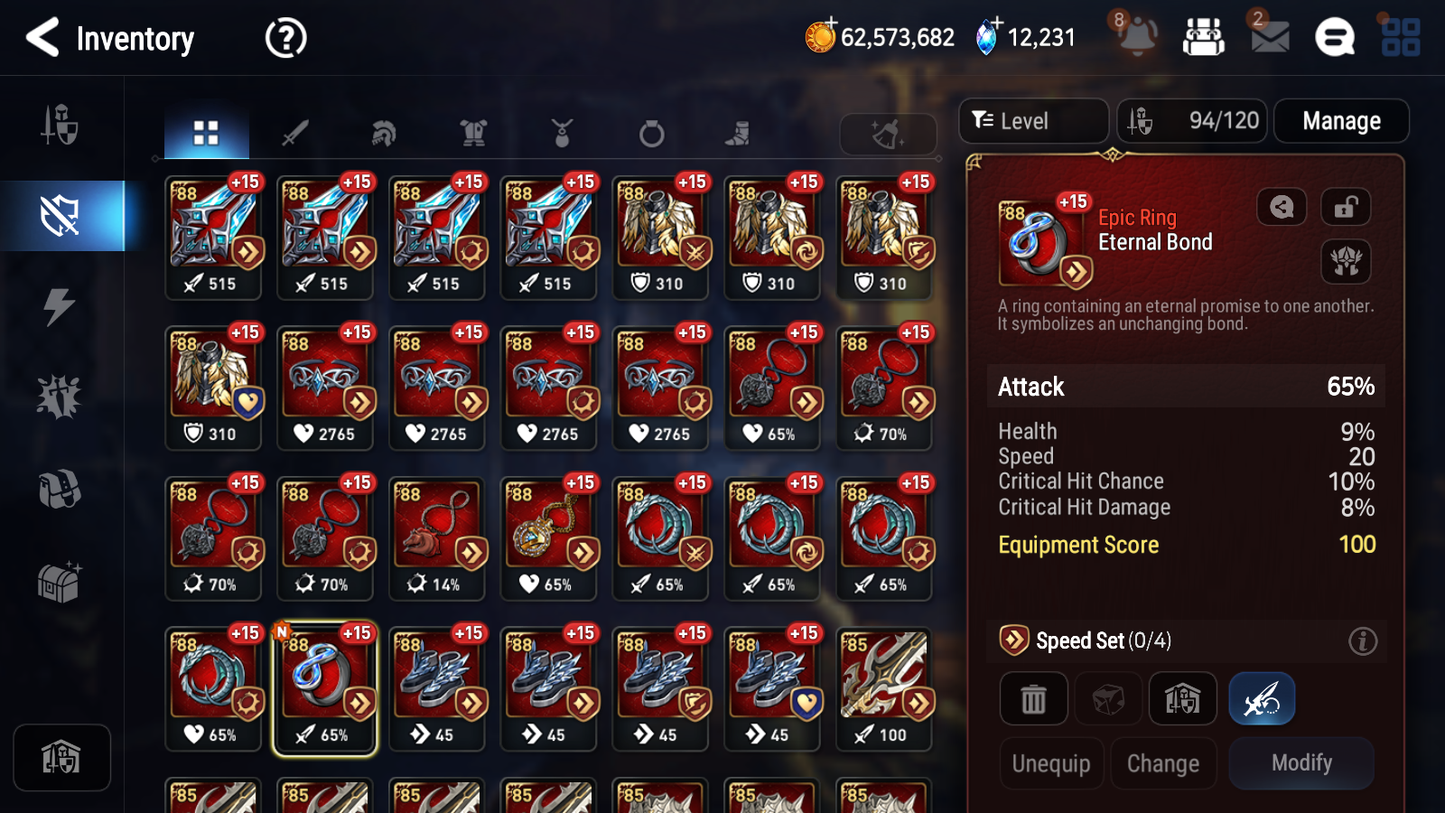 [KOREA][INSTANT] Epic 7 Seven 5ML Peira New Moon Luna Straze Sage Baal Commander Pavel + 66ML pulls + 2x 20 Speed + 4 Sets Gear+ Luna Skin Starter Account-Mobile Games Starter