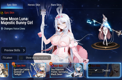 [GLOBAL] [INSTANT] Epic 7 Seven 2ML 1LIM Boss Arunka Twisted Eidolon Kayron Summer Fumyr Angel of Light Angelica + 69ML pulls + 2x 20 Speed + Luna Skin +Name Starter Account-Mobile Games Starter