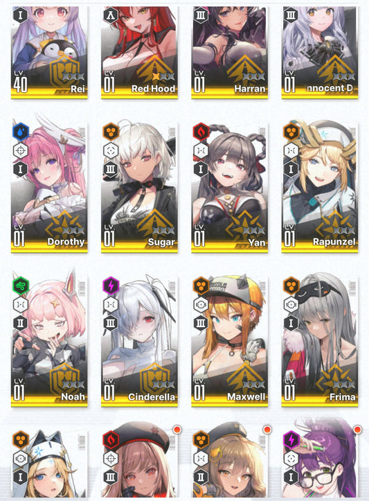 [NA] EN GODDESS OF VICTORY NIKKE 13SSR Red Hood+Skin+Cinderella+Dorothy+Harran+Rapunzel+Noah+Yan+Sugar++ starter account-Mobile Games Starter