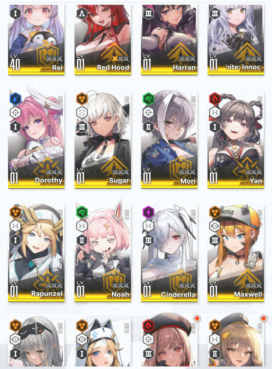 [NA] EN GODDESS OF VICTORY NIKKE 14SSR+Pity Red Hood+Skin+Cinderella+Dorothy+Harran+Rapunzel+Noah+Yan+Sugar++ starter account-Mobile Games Starter