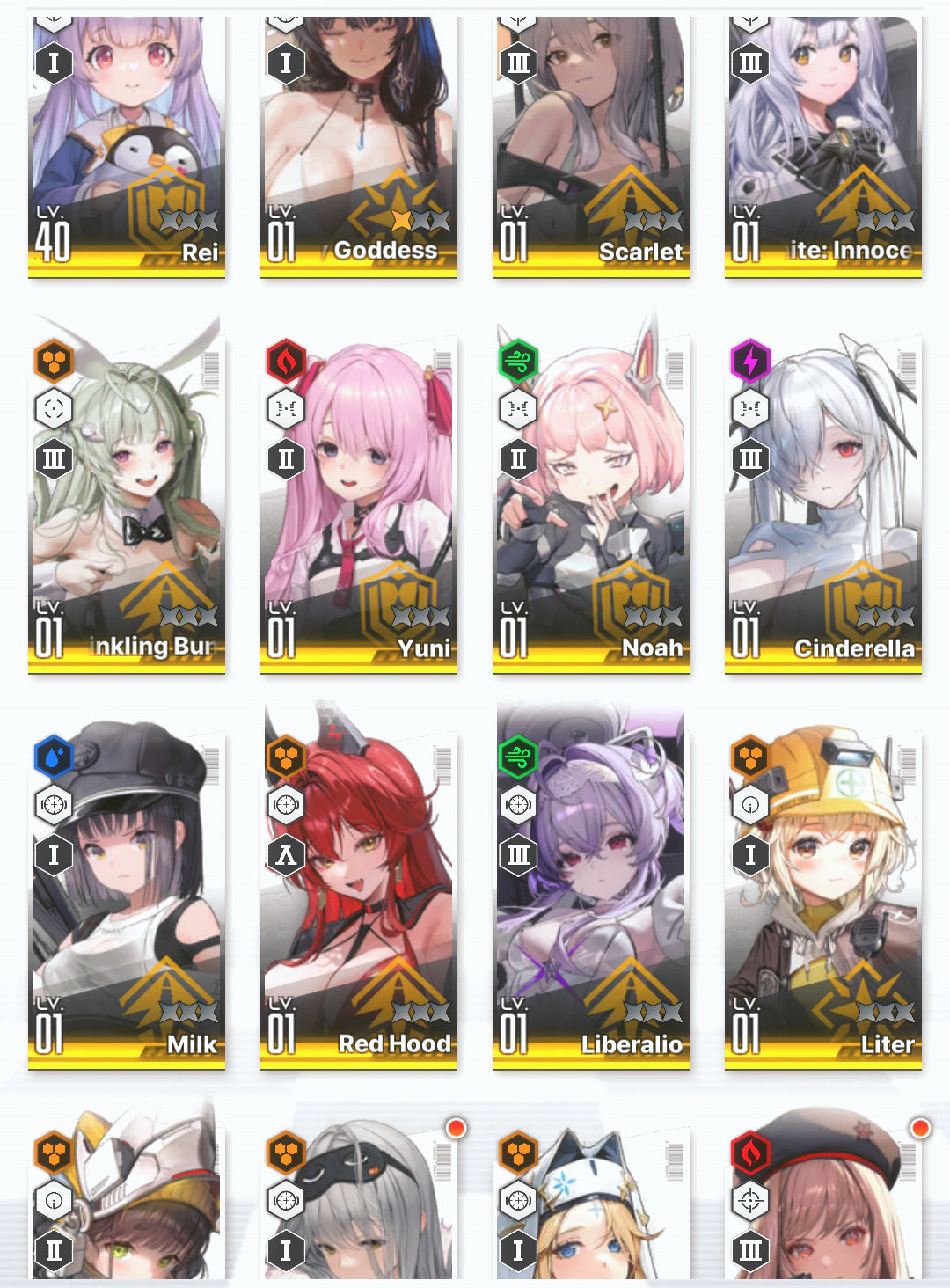 [NA] EN GODDESS OF VICTORY NIKKE 15SSR+Pity Liberalio+Bay Goddess Mary+Scarlet+Red Hood+Skin+Cinderella+Rei++ starter account-Mobile Games Starter