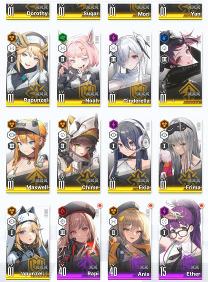 [NA] EN GODDESS OF VICTORY NIKKE 17SSR MLB 4X Red Hood+Skin+Cinderella+Dorothy+Harran+Rapunzel+Noah+Yan+Sugar++ starter account-Mobile Games Starter
