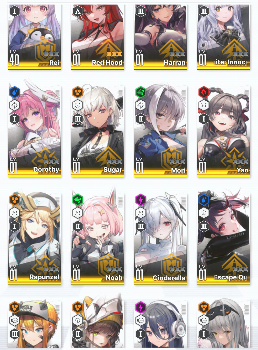 [NA] EN GODDESS OF VICTORY NIKKE 17SSR MLB 4X Red Hood+Skin+Cinderella+Dorothy+Harran+Rapunzel+Noah+Yan+Sugar++ starter account-Mobile Games Starter
