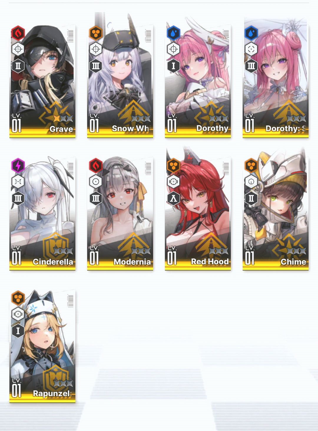 [NA] EN GODDESS OF VICTORY NIKKE 17SSR Modernia+skin+Red Hood+Skin+Limited Dorothy: Serendipity+Cinderella+Grave+Centi+Aria+Rei++ starter account-Mobile Games Starter