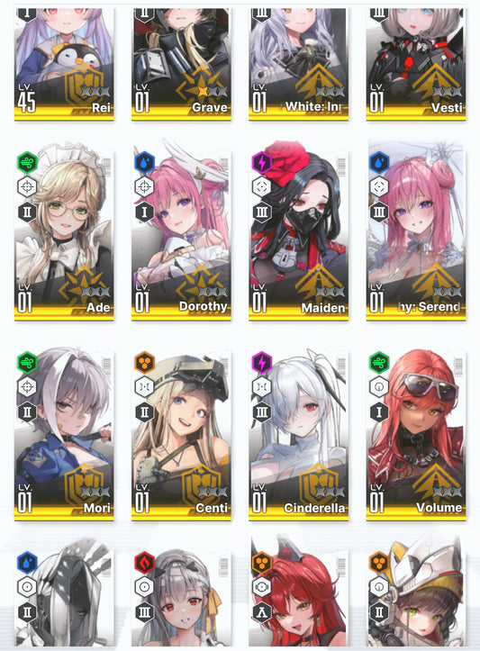 [NA] EN GODDESS OF VICTORY NIKKE 17SSR Modernia+skin+Red Hood+Skin+Limited Dorothy: Serendipity+Cinderella+Grave+Centi+Aria+Rei++ starter account-Mobile Games Starter