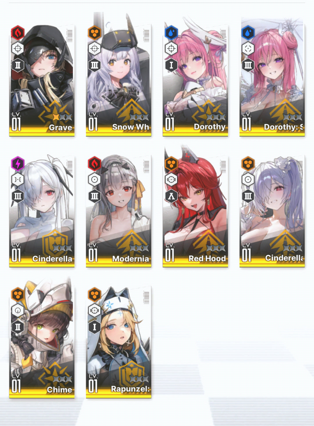 [NA] EN GODDESS OF VICTORY NIKKE 20SSR Cinderella: Crystal Wave+Modernia+skin+Red Hood+Skin+Limited Dorothy: Serendipity+Cinderella+Grave+Centi+Aria+Rei++ starter account-Mobile Games Starter