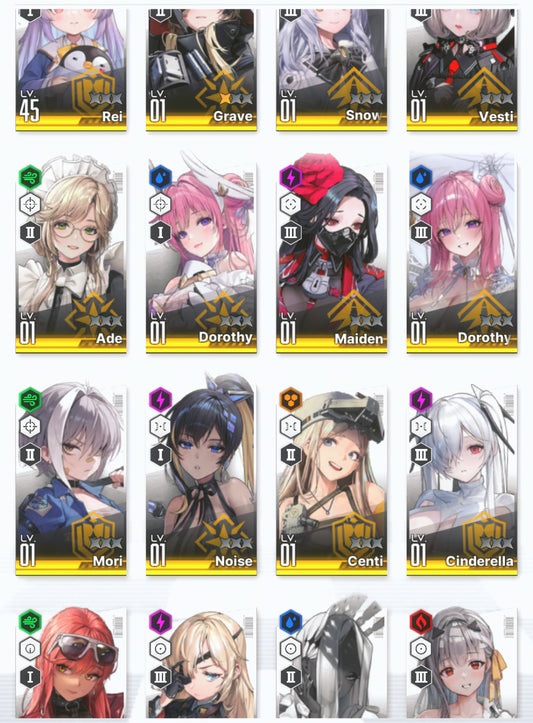 [NA] EN GODDESS OF VICTORY NIKKE 20SSR Cinderella: Crystal Wave+Modernia+skin+Red Hood+Skin+Limited Dorothy: Serendipity+Cinderella+Grave+Centi+Aria+Rei++ starter account-Mobile Games Starter