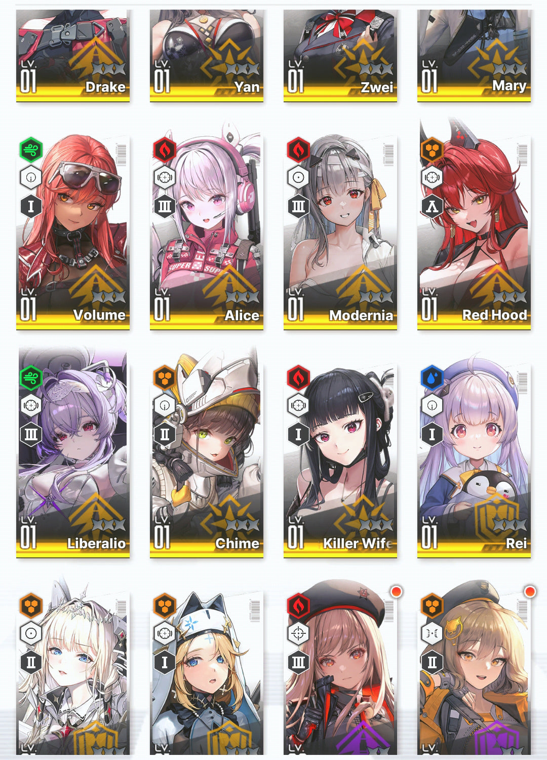 [NA] EN GODDESS OF VICTORY NIKKE 22SSR Liberalio+Modernia+skin+Red Hood+Skin+Crown+Grave+Yan+Alice+Sakura+Killer Wife+ starter account-Mobile Games Starter