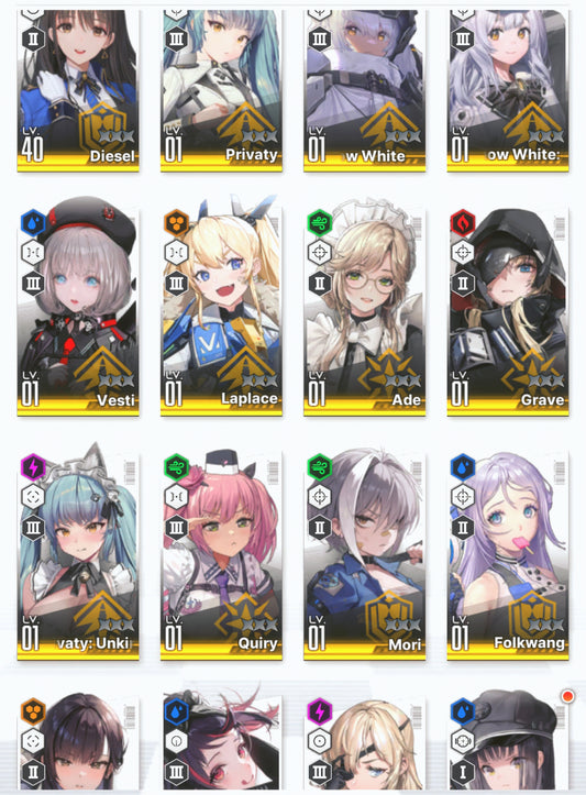[NA] EN GODDESS OF VICTORY NIKKE 25SSR Red Hood+Skin+Liberalio+Modernia+Grave+Privaty+Snow White+Vesti+Laplace++ starter account-Mobile Games Starter