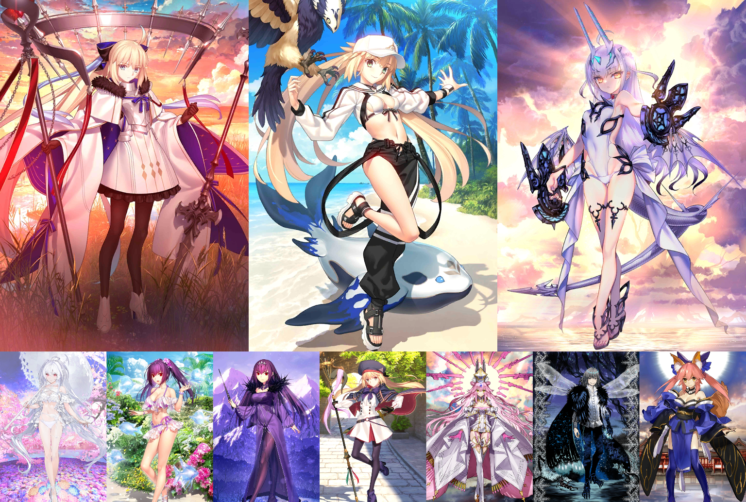 [NA] FGO Aesc the Savior Altria Caster Berserker Melusine ruler + Altria Caster Koyanskaya Oberon Lady Avalon double Skadi ruler Tamamo Fate Grand Order starter account-Mobile Games Starter