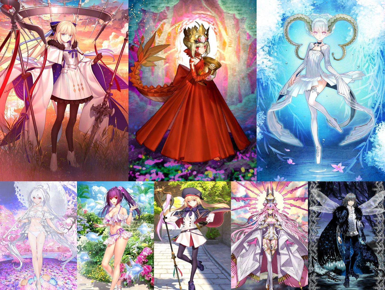[NA] FGO Aesc the Savior Draco Tiamat + Skadi Lady Avalon Altria Caste ...