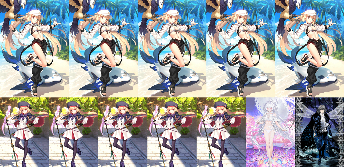[NA] FGO double NP5 Altria Caster Berserker + NP5 Altria Caster + Lady Avalon Oberon + Chloe + 2~3x5* Fate Grand Order endgame account-Mobile Games Starter