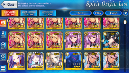 [NA] FGO double NP5 Altria Caster Berserker NP5 Melusine ruler + Altria Caster Lady Avalon Oberon Fate Grand Order starter account-Mobile Games Starter