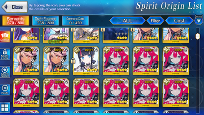 [NA] FGO double NP5 Altria Caster Berserker NP5 Melusine ruler + Altria Caster Lady Avalon Oberon Fate Grand Order starter account-Mobile Games Starter