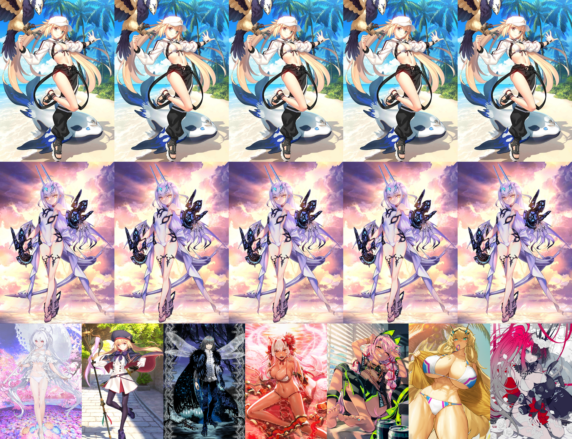 [NA] FGO double NP5 Altria Caster Berserker NP5 Melusine ruler + Altria Caster Lady Avalon Oberon Fate Grand Order starter account-Mobile Games Starter