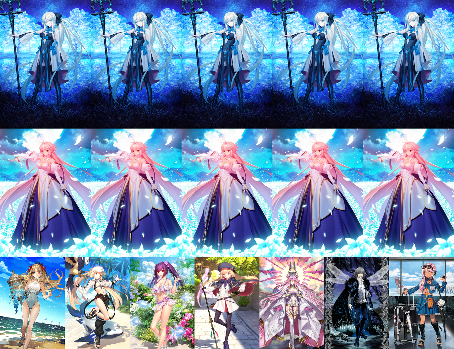 [NA] FGO double NP5 Arcueid + NP5 Morgan + Space Ereshkigal Altria Caster Berserker + Altria Caster Koyanskaya Oberon Skadi ruler + Chloe + 500SQ Fate Grand Order Archetype: Earth endgame account-Mobile Games Starter