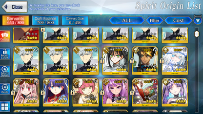 [NA] FGO double NP5 Britomart NP5 Tam Lin Lancelot Melusine Fate Grand Order endgame account (see options)-Mobile Games Starter