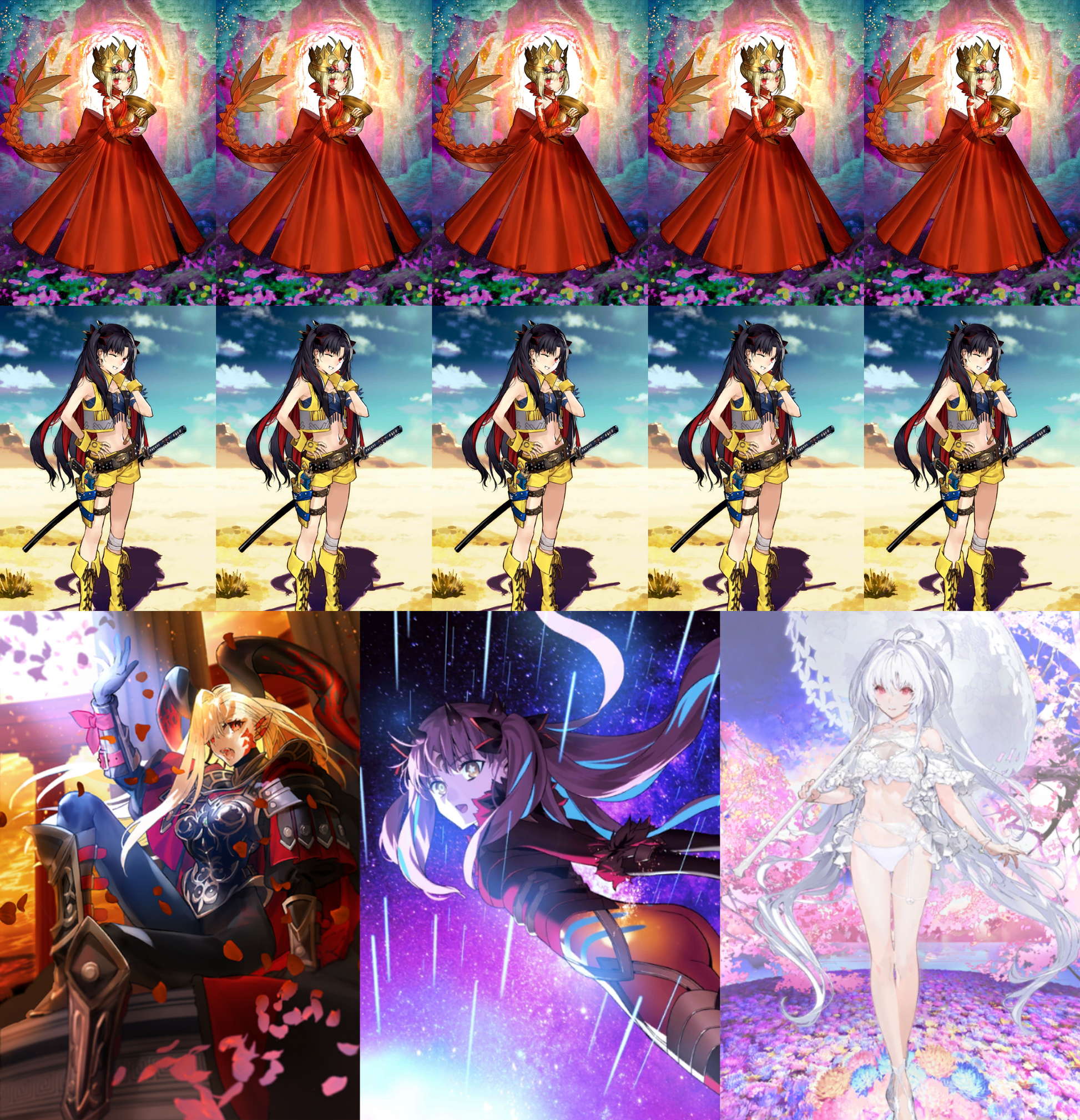 [NA] FGO double NP5 Draco NP5 Space Ishtar + Lady Avalon + 400-600SQ Fate Grand Order endgame LB6 account-Mobile Games Starter