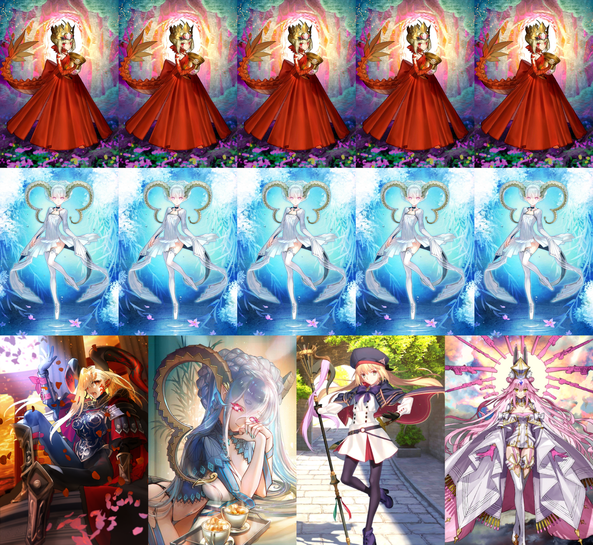 [NA][INSTANT] FGO double NP5 Draco NP5 Tiamat + Altria Caster Koyanskaya + 0-2000SQ Fate Grand Order endgame account (see options)-Mobile Games Starter