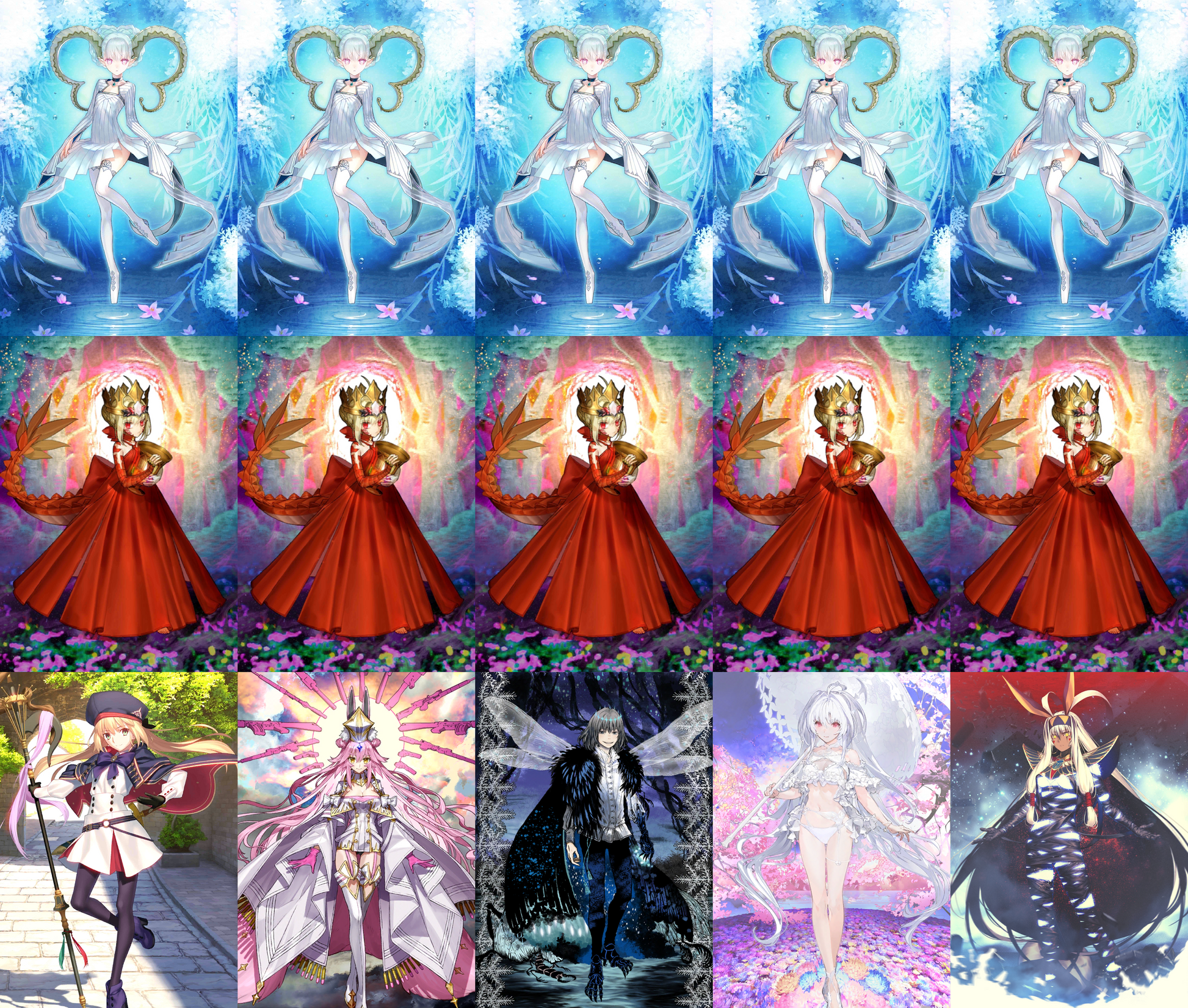 [NA] FGO double NP5 Draco NP5 Tiamat + Altria Caster Koyanskaya Oberon Lady Avalon+ 200-400SQ Fate Grand Order starter account-Mobile Games Starter