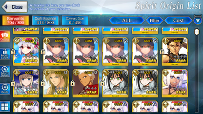 [NA] FGO double NP5 Ibuki berserker NP6 Kama avenger + Altria Caster + 200SQ Fate Grand Order NP5 endgame account-Mobile Games Starter