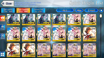 [NA] FGO double NP5 Ibuki berserker NP6 Kama avenger + Altria Caster + 200SQ Fate Grand Order NP5 endgame account-Mobile Games Starter