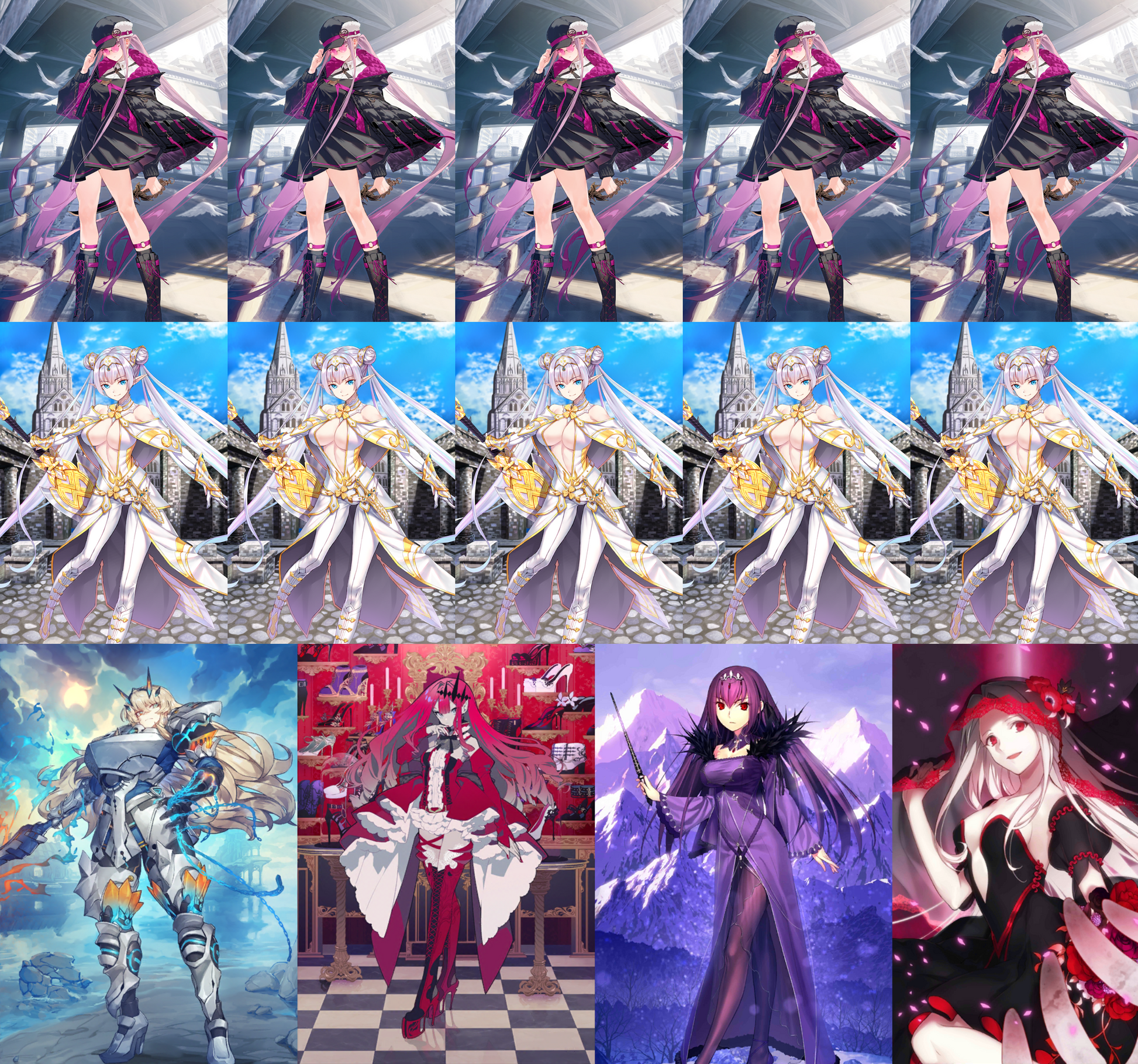 [NA] FGO double NP5 Medusa + NP5 Britomart + Skadi 5Gawain 5Tristan+ 200-400SQ + 2~3x5* Fate Grand Order endgame account-Mobile Games Starter