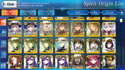 [NA] FGO double NP5 Morgan NP5 Tam Lin Lancelot Melusine + Koyanskaya Oberon + 5 Kscope BG + 200SQ + 7x5* Fate Grand Order starter account-Mobile Games Starter
