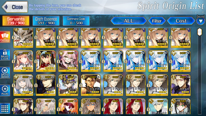 [NA] FGO double NP5 Morgan NP7 Aesc the Savior + Altria Caster Koyanskaya BG Kscope Fate Grand Order endgame account-Mobile Games Starter