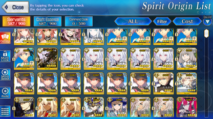 [NA] FGO double NP5 Musashi berserker NP5 Lady Avalon + Altria Caster Oberon Tamamo Fate Grand Order starter account-Mobile Games Starter
