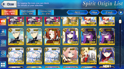 [NA] FGO double NP5 Musashi berserker NP5 Lady Avalon + Altria Caster Oberon Tamamo Fate Grand Order starter account-Mobile Games Starter