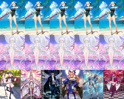 [NA] FGO double NP5 Musashi berserker NP5 Lady Avalon + Altria Caster Oberon Tamamo Fate Grand Order starter account-Mobile Games Starter