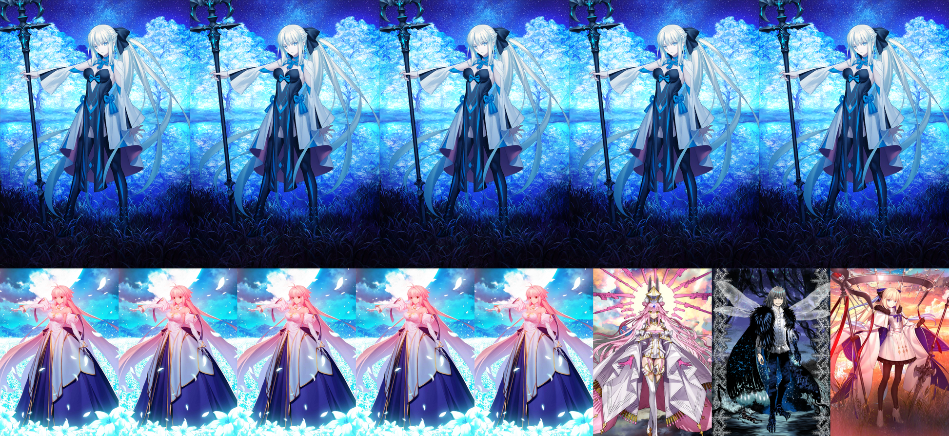 [NA] FGO double NP5 NP9 Arcueid NP5 Morgan + Koyanskaya Oberon + 0-1000SQ Fate Grand Order LB6 endgame account (see options)-Mobile Games Starter