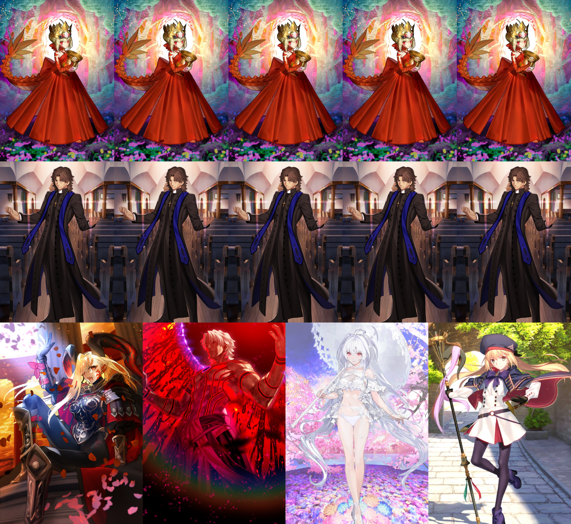 [NA] FGO double NP5 Sodom's Beast Draco NP5 Rasputin + Lady Avalon Altria Caster + 5~6x5* Fate Grand Order endgame account-Mobile Games Starter