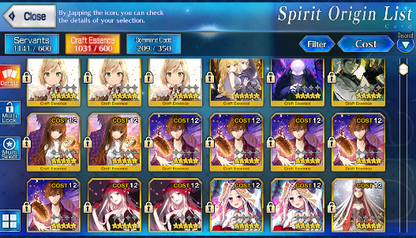 [NA] FGO double NP6 Morgan NP5 Tam Lin Lancelot + Koyanskaya Oberon Merlin+300SQ Fate Grand Order starter account-Mobile Games Starter