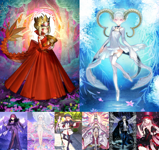 [NA] FGO Draco Tiamat + 2000SQ + Lady Avalon Skadi Altria Caster Koyanskaya Oberon Fate Grand Order endgame LB6 account-Mobile Games Starter