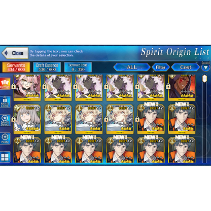 [NA] FGO NP4 Arjuna alter + Koyanskaya Oberon 5 Saito Hajime Fate Grand Order starter account-Mobile Games Starter