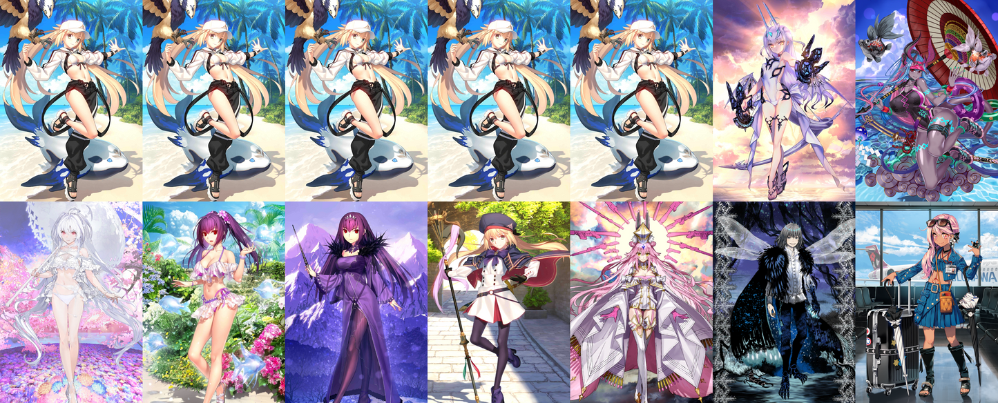 [NA] FGO NP5 Altria Caster Berserker + Melusine Ibuki + Altria Caster Koyanskaya Oberon double Skadi Lady Avalon Chloe Fate Grand Order endgame account-Mobile Games Starter