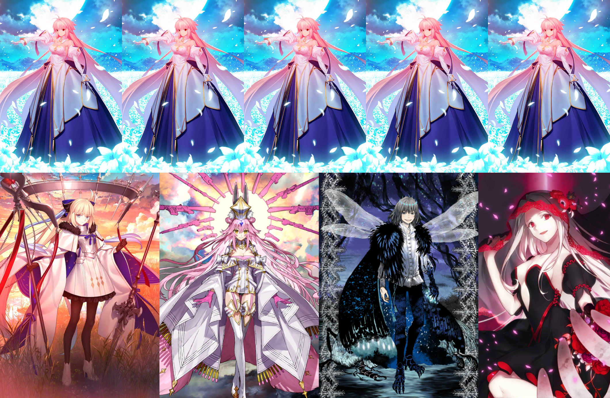 [NA] FGO NP5 Arcueid + Aesc the Savior Koyanskaya Oberon+ BG + 3~4x5 ...