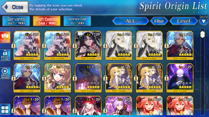 [NA] FGO NP5 Arcueid + Ciel + Koyanskaya Oberon BG + 600-700SQ Fate Grand Order Archetype: Earth starter account-Mobile Games Starter
