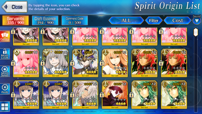 [NA] FGO NP5 Arcueid + Koyanskaya Oberon + 0-2000SQ Fate Grand Order Archetype: Earth starter account (see options)-Mobile Games Starter