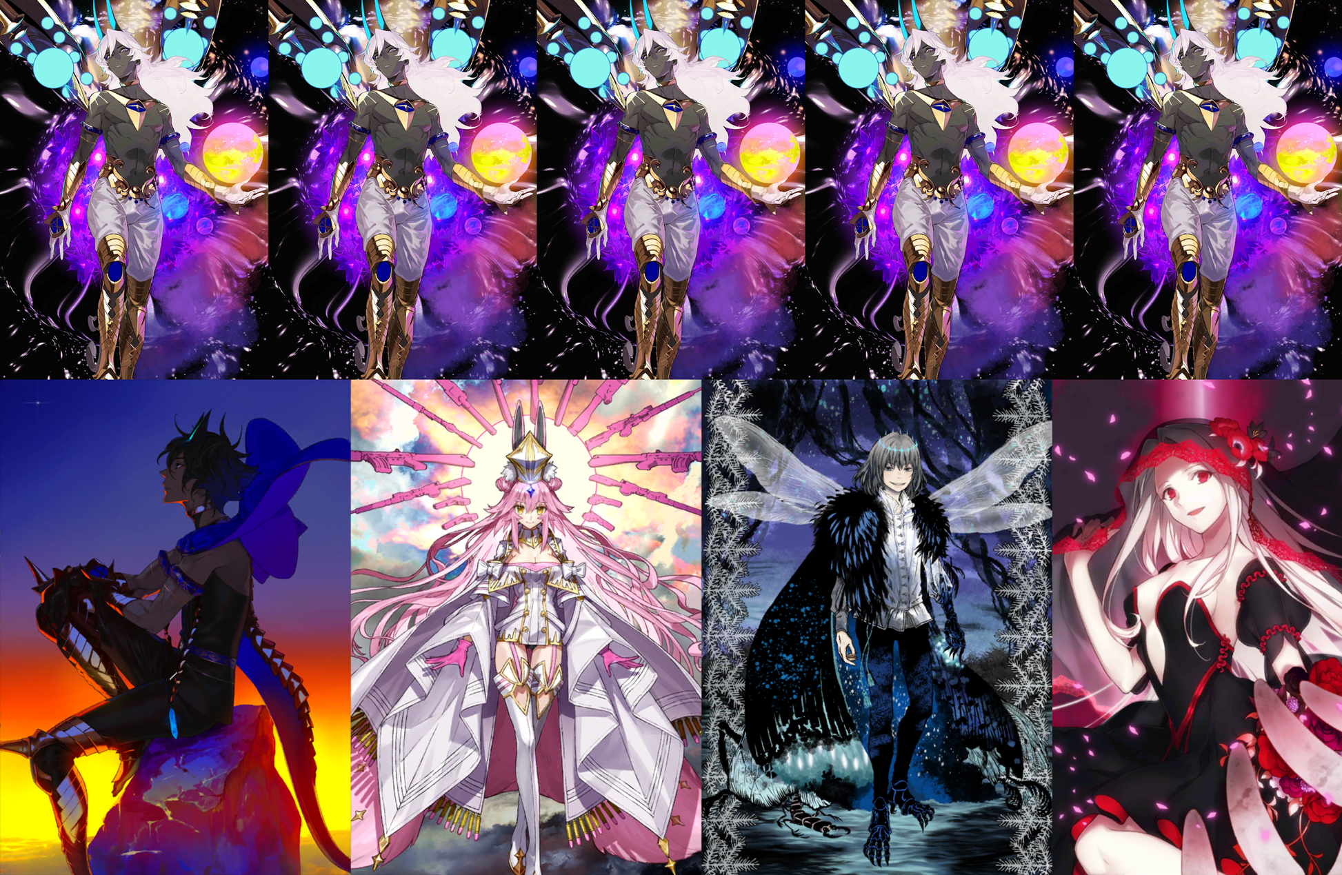 [NA] FGO NP5 Arjuna alter + Koyanskaya Oberon + 3 Black Grail + 200SQ Fate Grand Order starter account-Mobile Games Starter