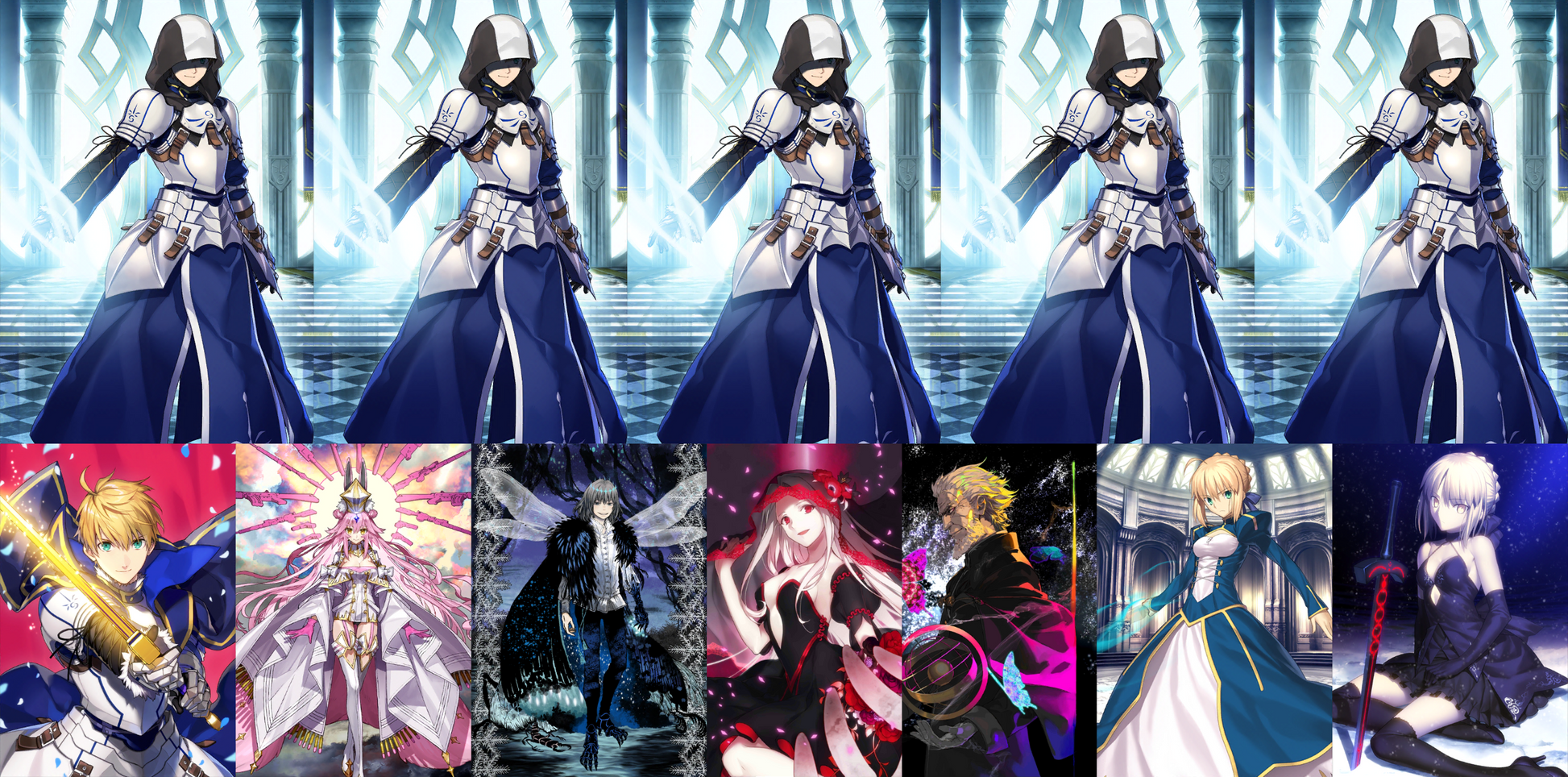 [NA] FGO NP5 Arthur Pendragon (Prototype) + Koyanskaya Oberon + 0-2000SQ + Black Grail Kscope Fate Grand Order endgame LB6 account (see options)-Mobile Games Starter