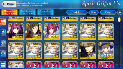[NA] FGO NP5 Britomart + double Skadi Waver + 5Gawain 5Tristan + 1500SQ + Black Grail Fate Grand Order starter account-Mobile Games Starter