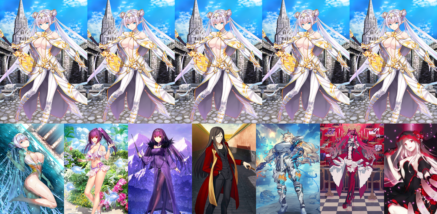 [NA] FGO NP5 Britomart + double Skadi Waver + 5Gawain 5Tristan + 1500SQ + Black Grail Fate Grand Order starter account-Mobile Games Starter