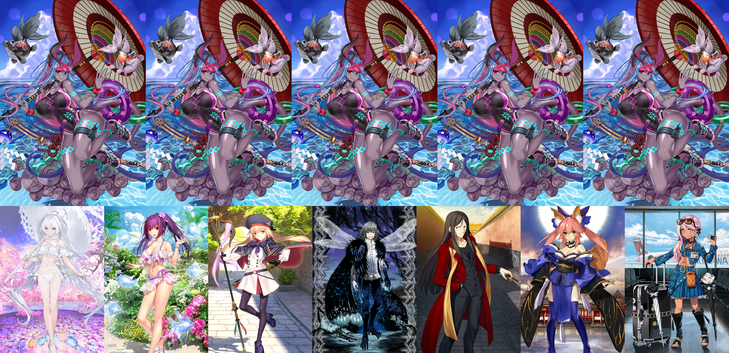 [NA] FGO NP5 Ibuki berserker + Altria Caster Lady Avalon Skadi Oberon Waver Tamamo + 800-1000SQ + Chloe Erice Fate Grand Order starter account-Mobile Games Starter
