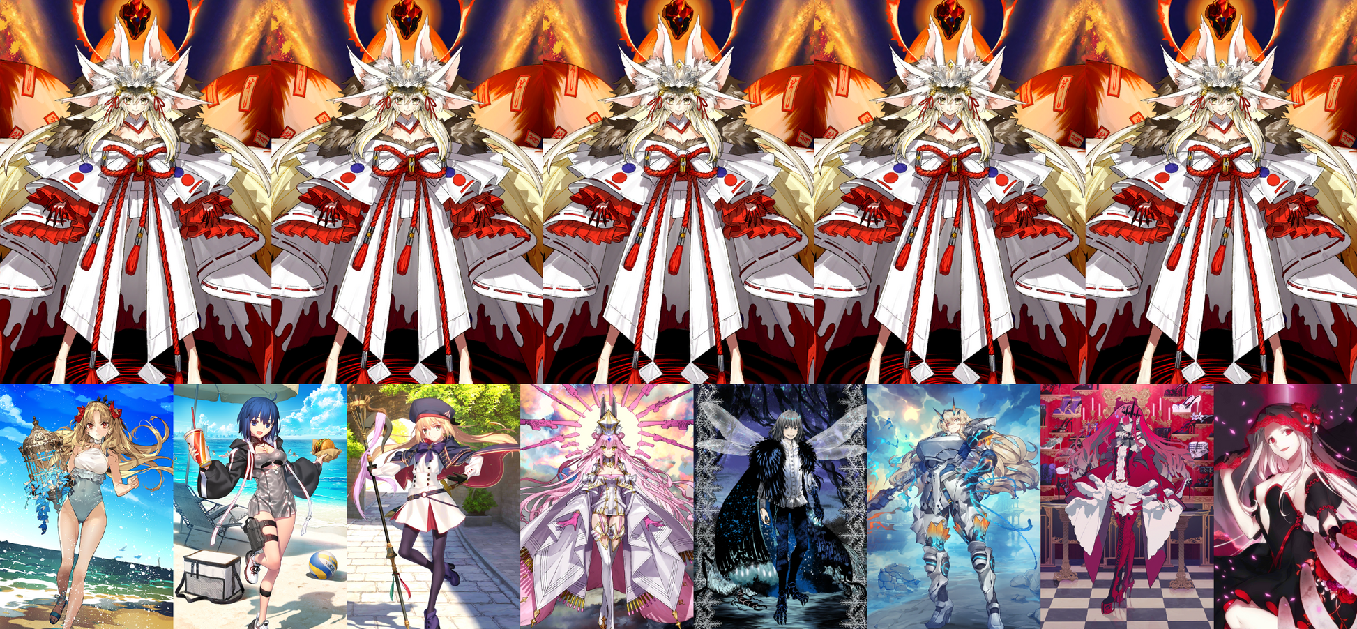 [NA] FGO NP5 Koyanskaya of Dark + Space Ereshkigal Ciel + Altria Caster Koyanskaya Oberon BG + 200-300SQ Fate Grand Order starter account-Mobile Games Starter