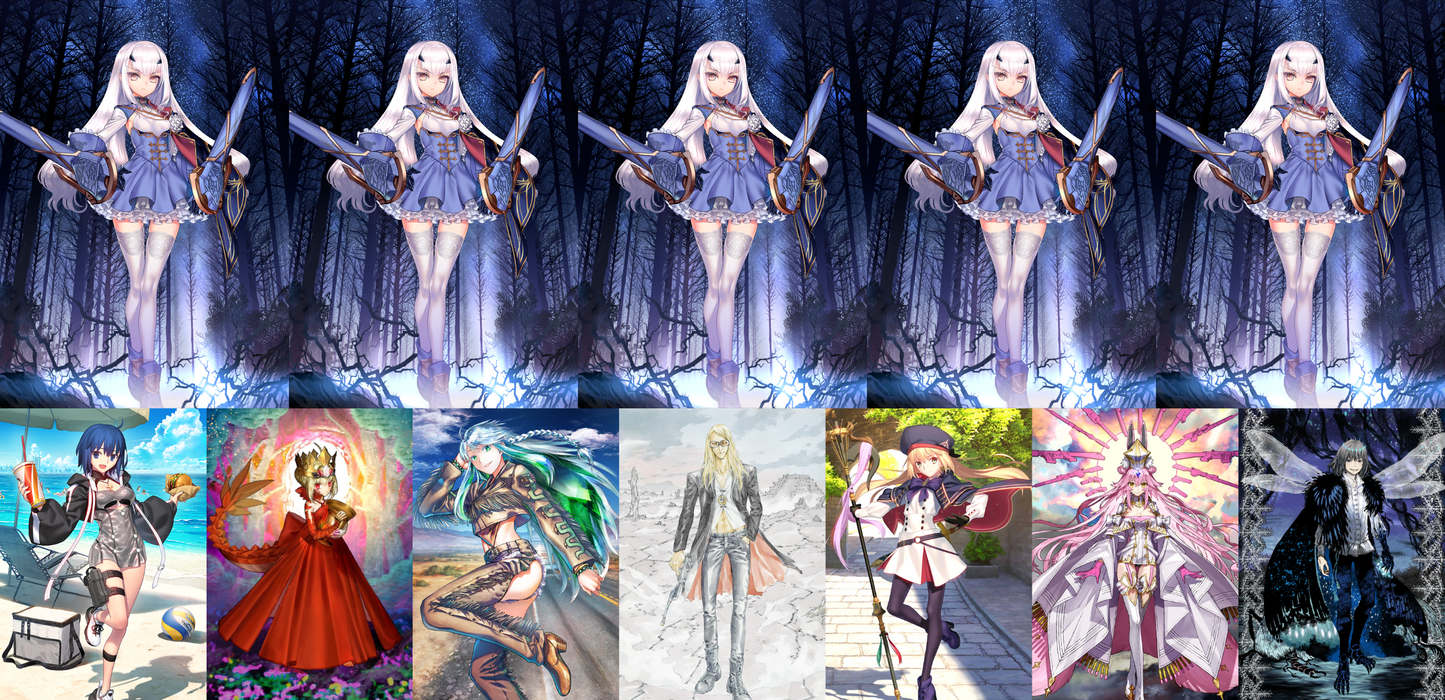[NA] FGO NP5 Melusine + Ciel Draco Tezcatlipoca Kukulcan + Altria Caster Koyanskaya Oberon + 3-4x5* + double Baobhan Sith Fate Grand Order LB6 endgame account-Mobile Games Starter