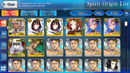 [NA] FGO NP5 Morgan 4Gawain 5Tristan +Koyanskaya Oberon Altria Caster + 3~4 Black Grail Fate Grand Order starter account-Mobile Games Starter